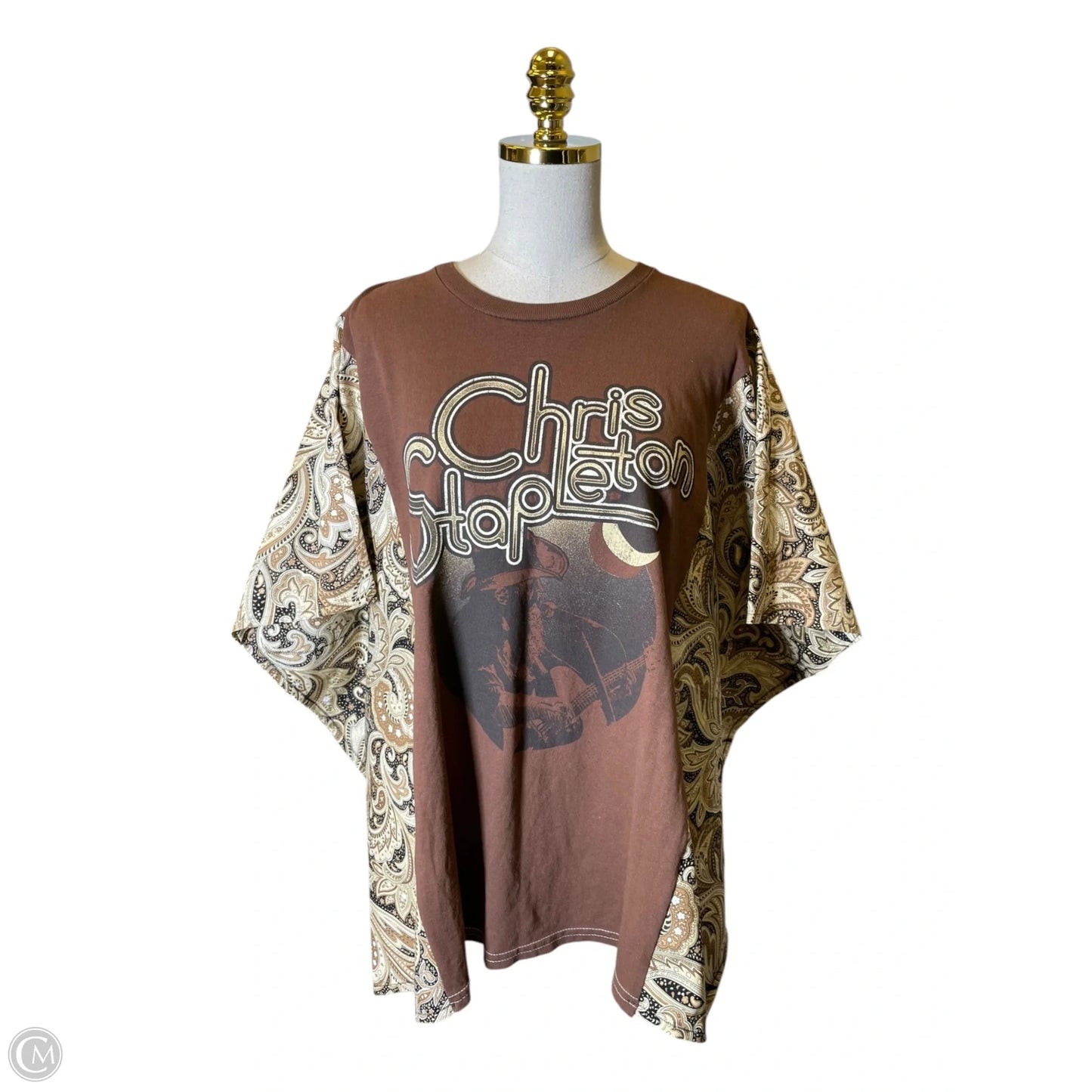 Top Short Sleeve By Clothes Mentor In Brown, Size: S