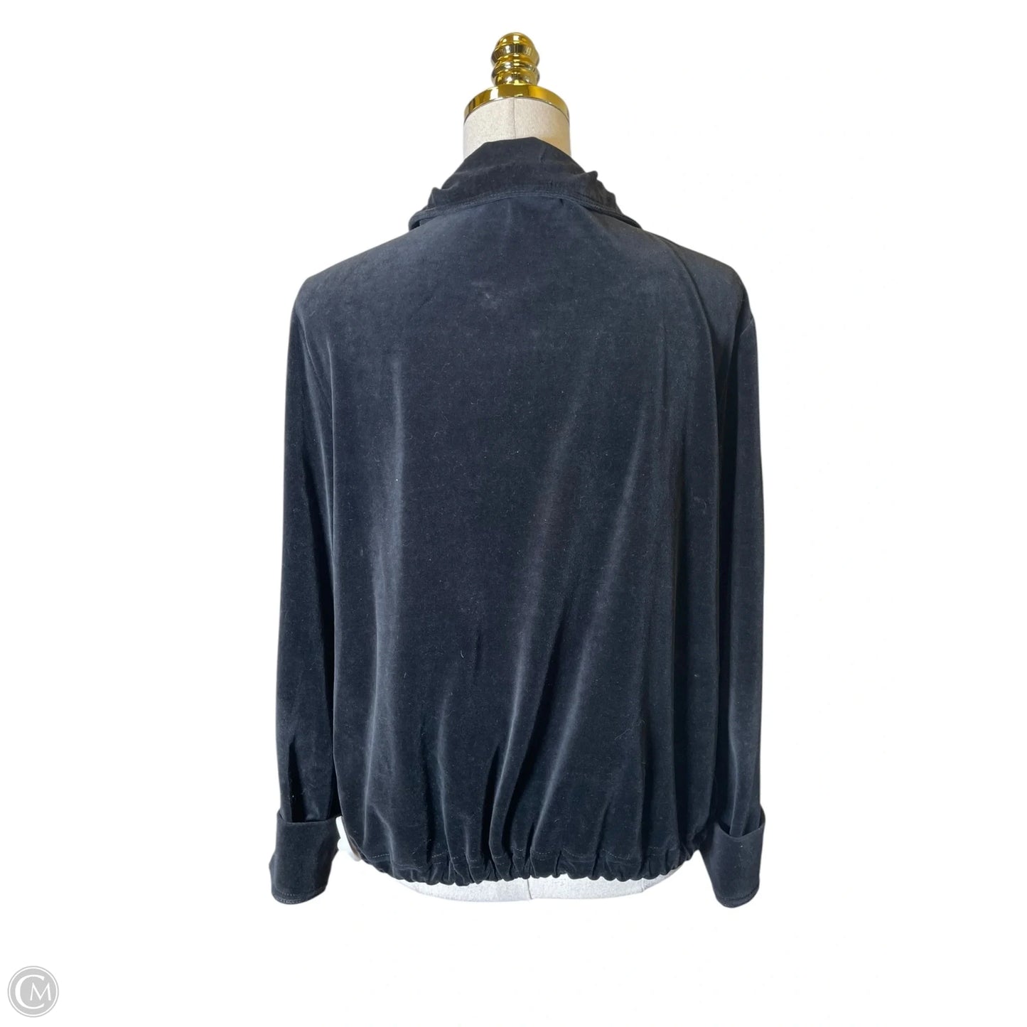 Jacket Luxury Designer By St John Collection In Black, Size: L
