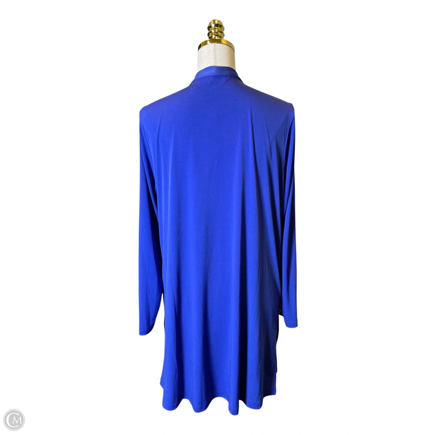 Cardigan By Susan Graver In Blue, Size: L