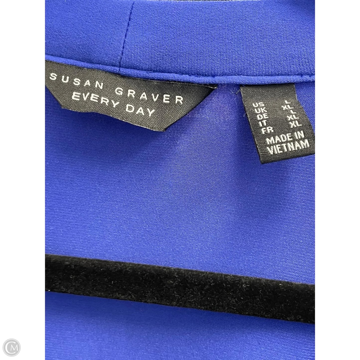 Cardigan By Susan Graver In Blue, Size: L