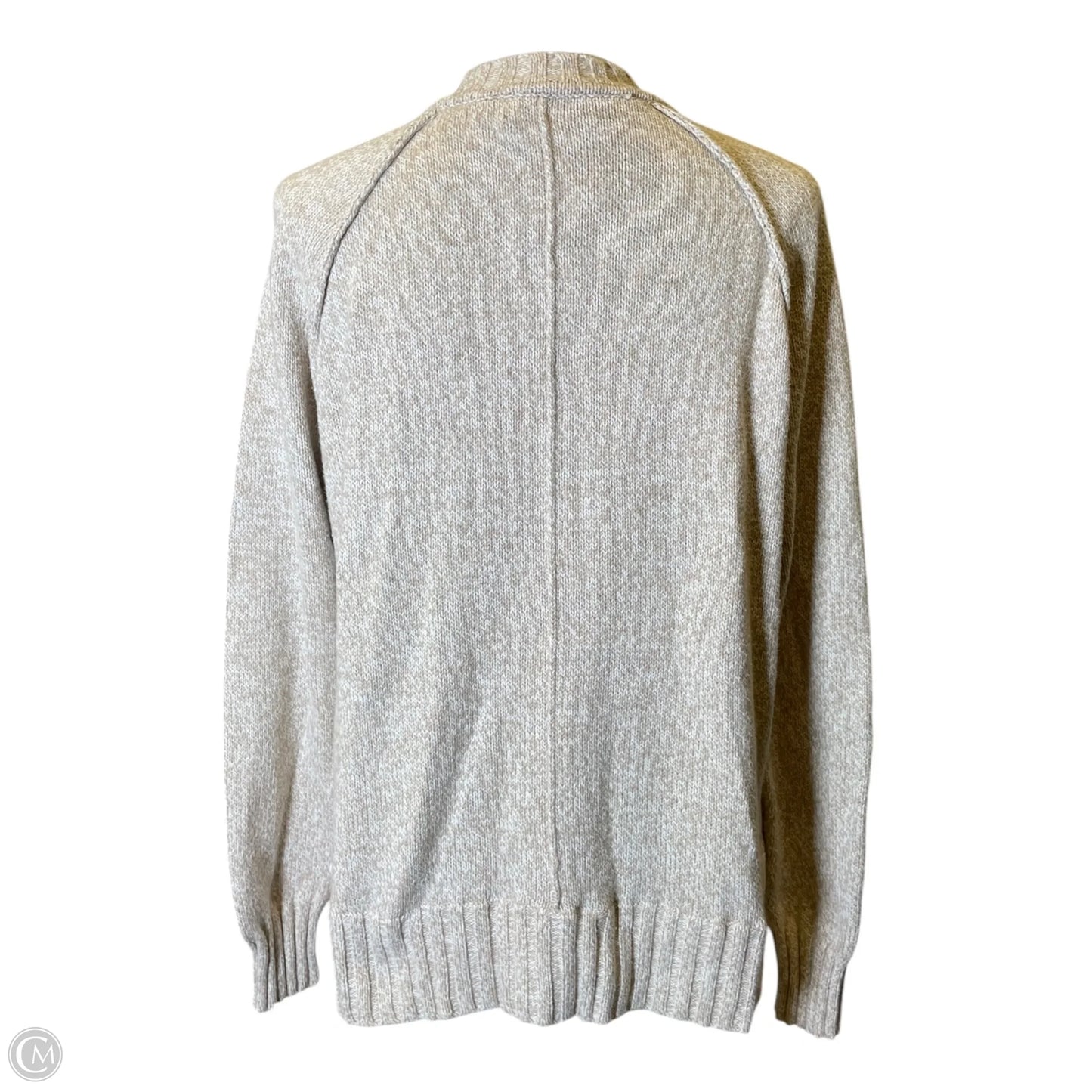 Sweatshirt Collar By Ralph Lauren In Cream & White, Size: L