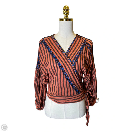 Top Short Sleeve By Free People In Multi-colored, Size: M