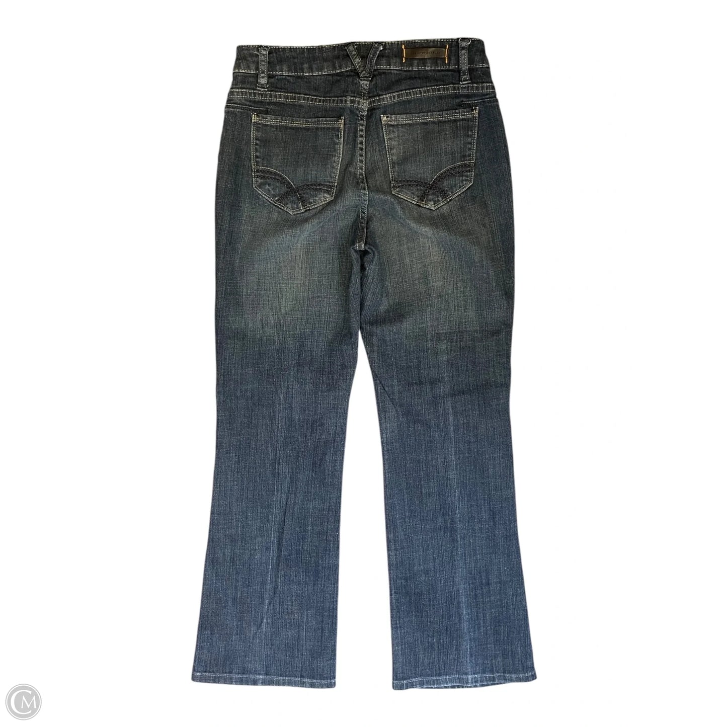 Jeans Straight By Christopher Blue In Blue Denim, Size: 4
