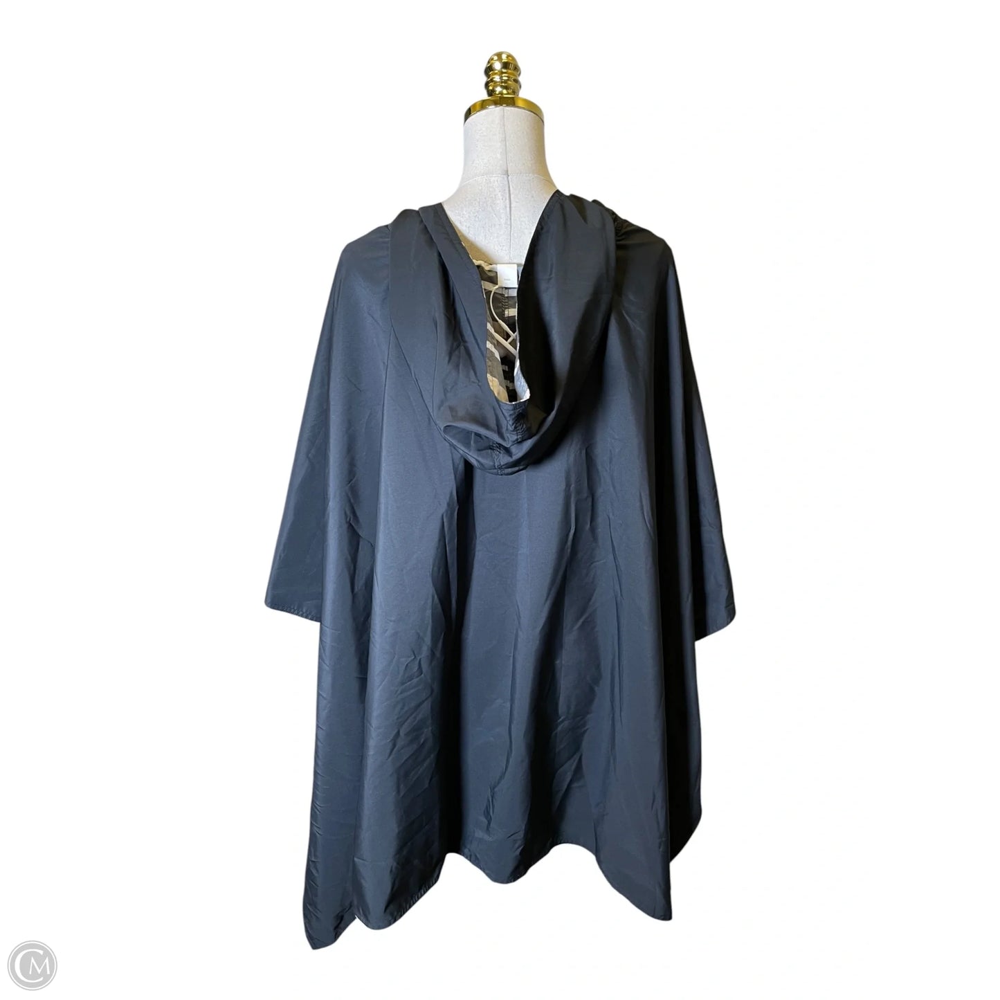 Poncho By Clothes Mentor In Black, Size: Osfm
