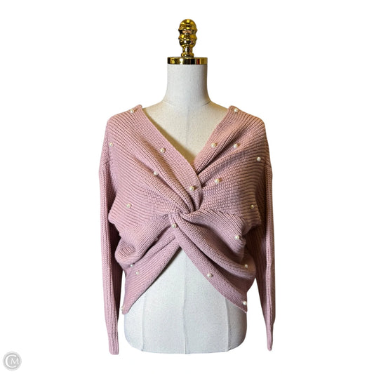 Sweater By Clothes Mentor In Pink, Size: Osfm