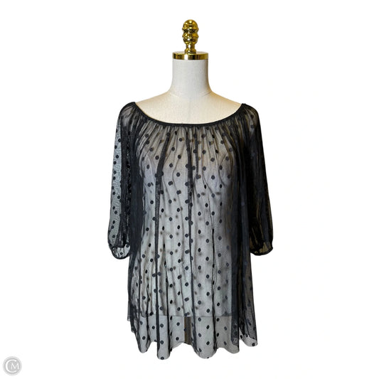 Top 3/4 Sleeve By Cache In Polkadot Pattern, Size: L