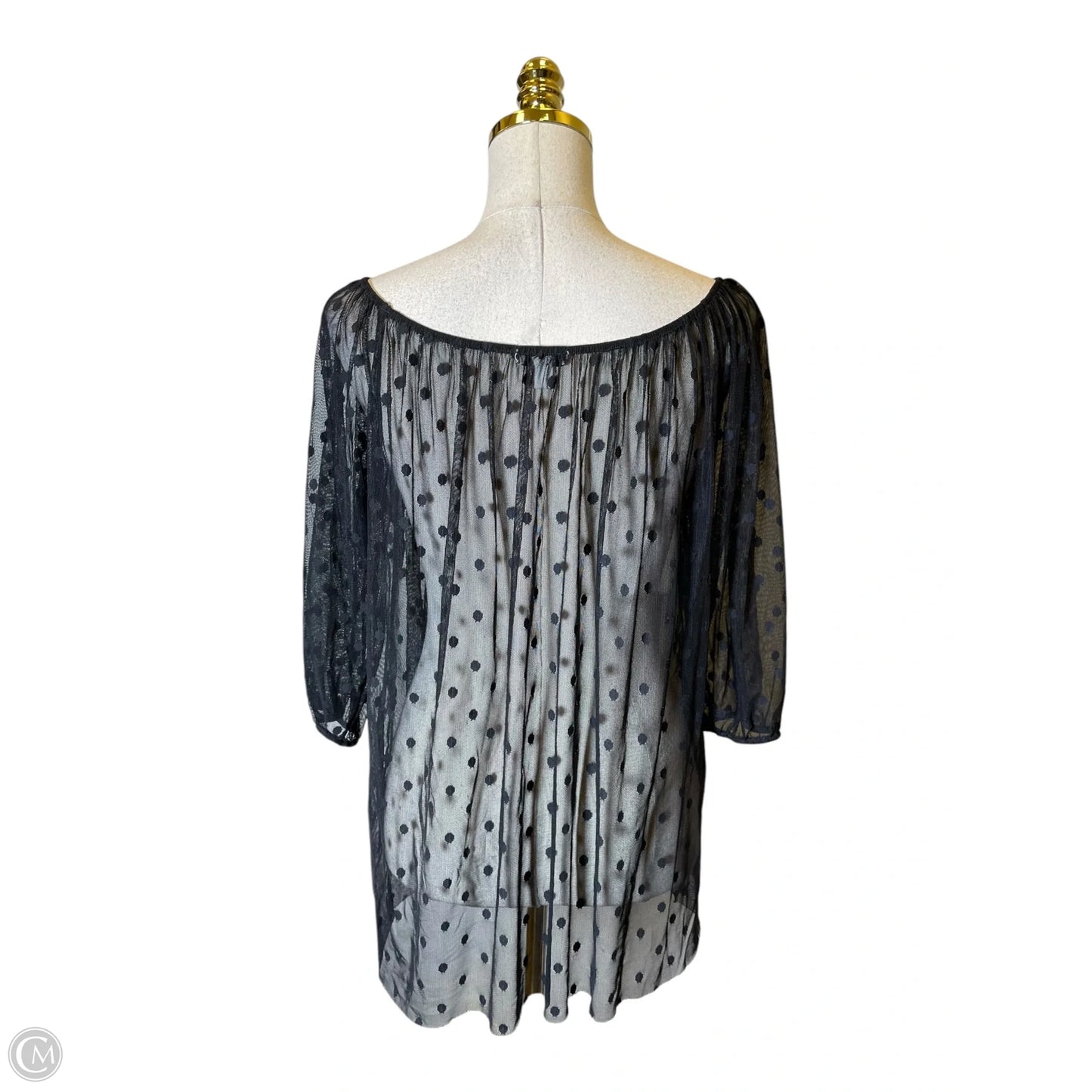 Top 3/4 Sleeve By Cache In Polkadot Pattern, Size: L