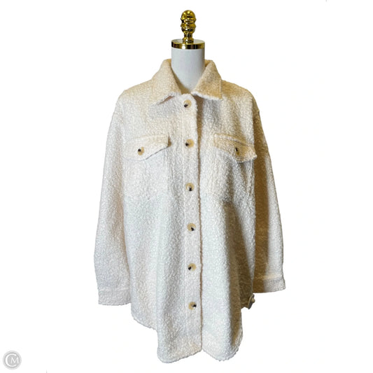 Jacket Shirt By By Together In Cream, Size: L