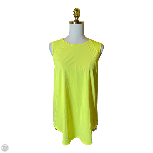 Athletic Top Short Sleeve By Lululemon In Yellow, Size: 12