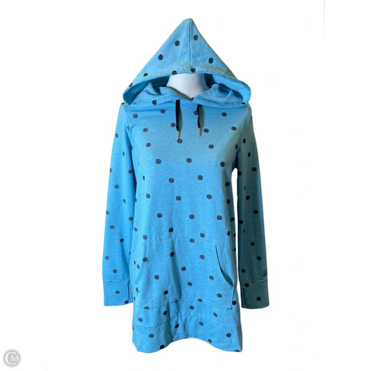 Sweatshirt Hoodie By Cuddl Duds In Polkadot Pattern, Size: Xs