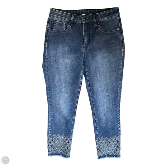 Jeans Skinny By Joseph Ribkoff In Blue Denim, Size: 8