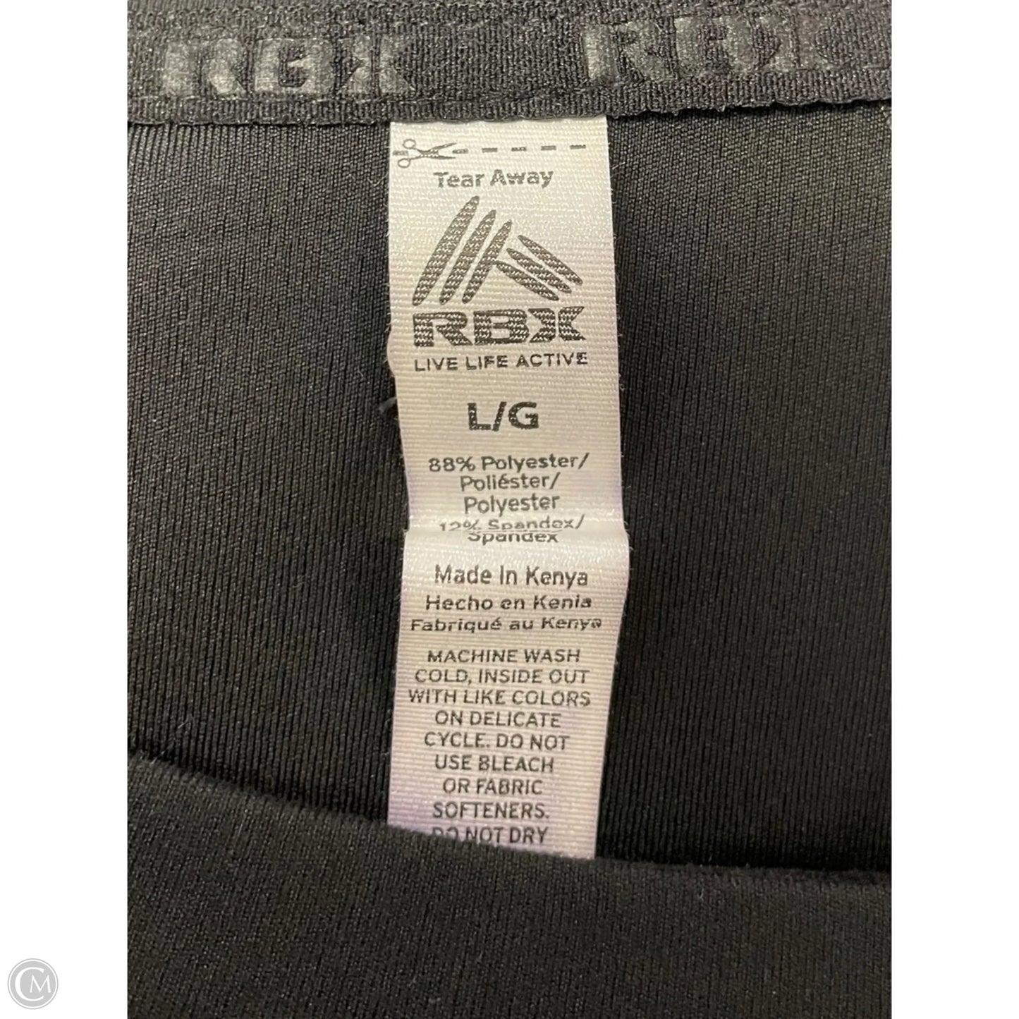 Top Long Sleeve By Rbx In Black, Size: L