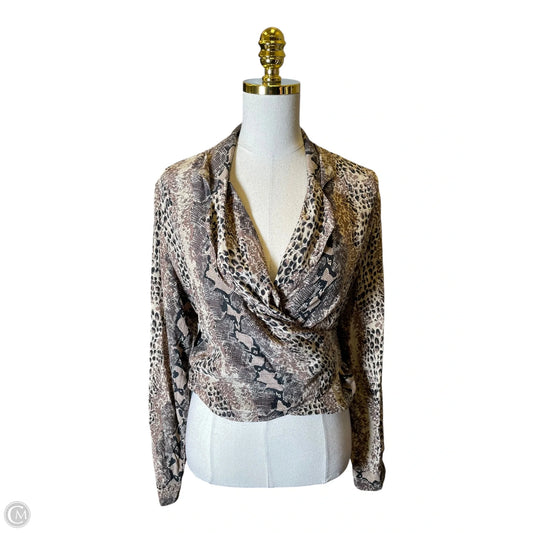 Top Long Sleeve By Clothes Mentor In Multi-colored, Size: L
