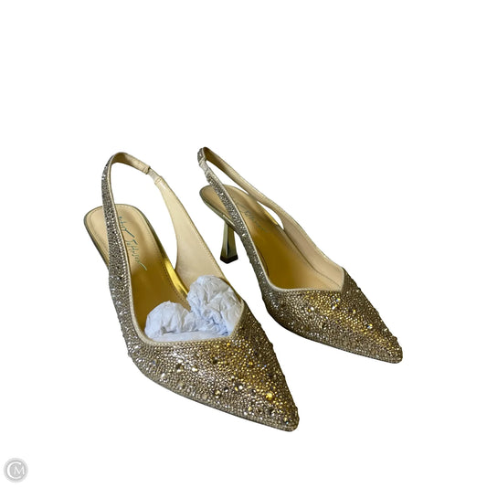 Shoes Heels Kitten By Betsey Johnson In Gold, Size: 7.5W