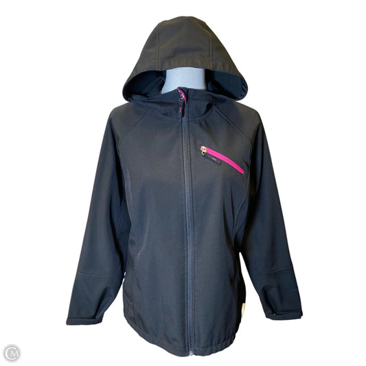Jacket Moto By Clothes Mentor In Black, Size: L