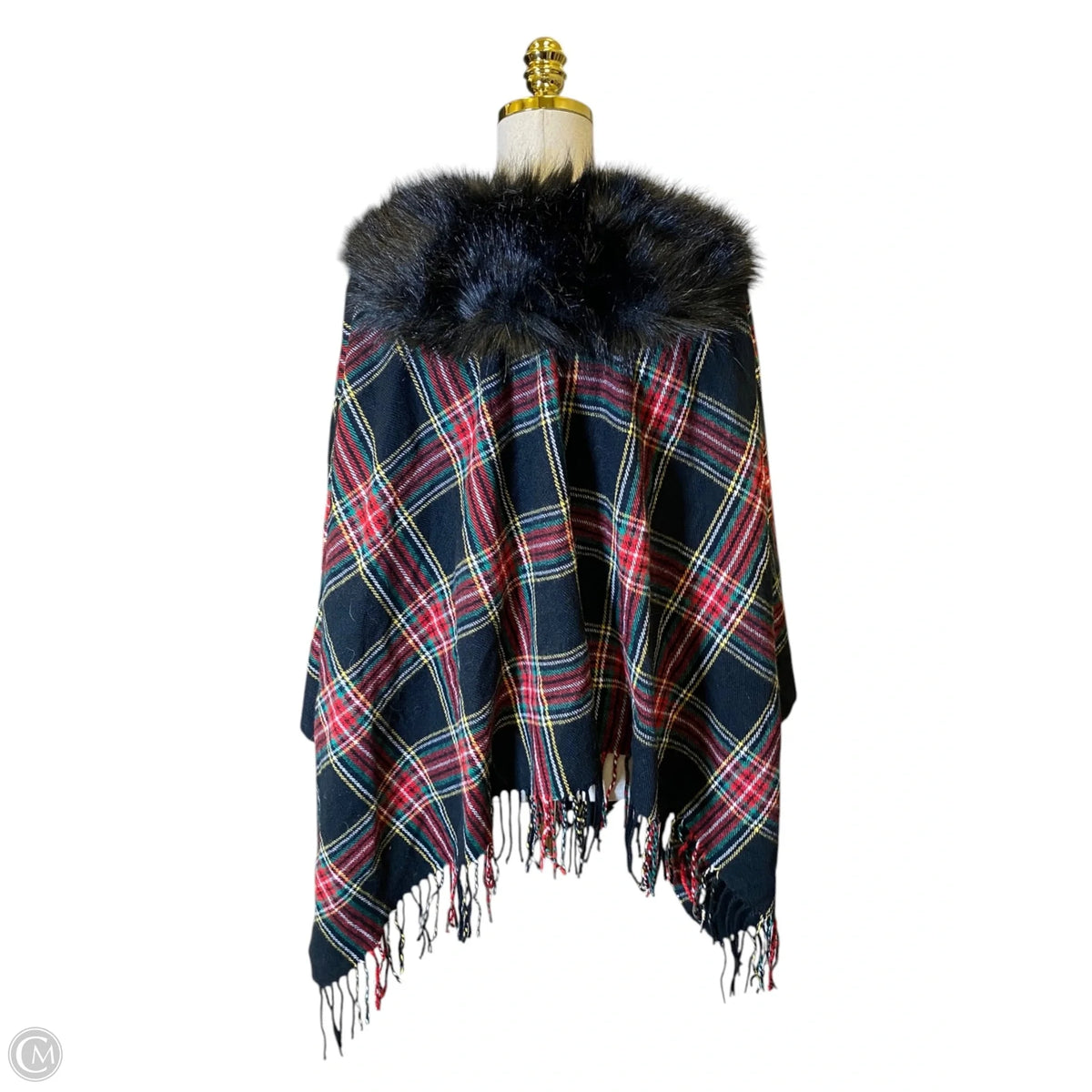 Shawl By J. Crew In Plaid Pattern, Size: Osfm
