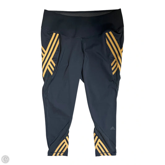Athletic Leggings By Adidas In Black, Size: 2x