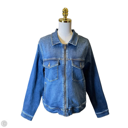 Jacket Denim By Torrid In Blue Denim, Size: 2x