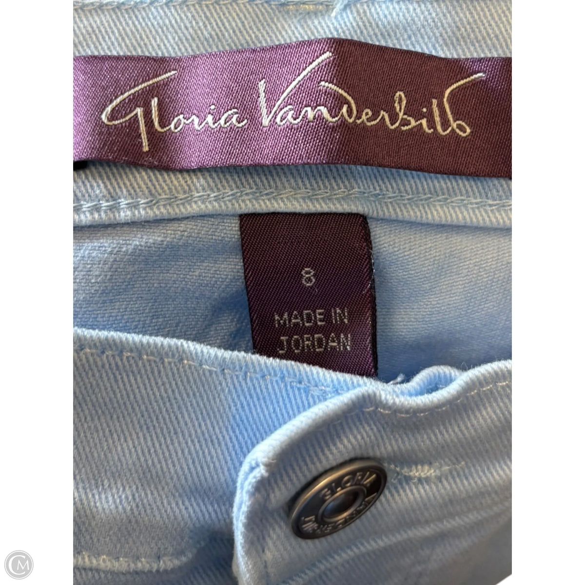 Capris By Gloria Vanderbilt In Blue, Size: 8
