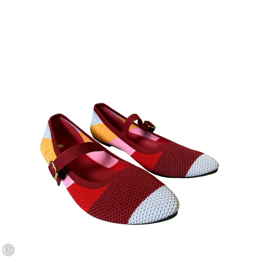 Shoes Flats By Clothes Mentor In Multi-colored, Size: 7.5