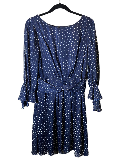 Dress Casual Midi By Dkny In Polkadot Pattern, Size: L