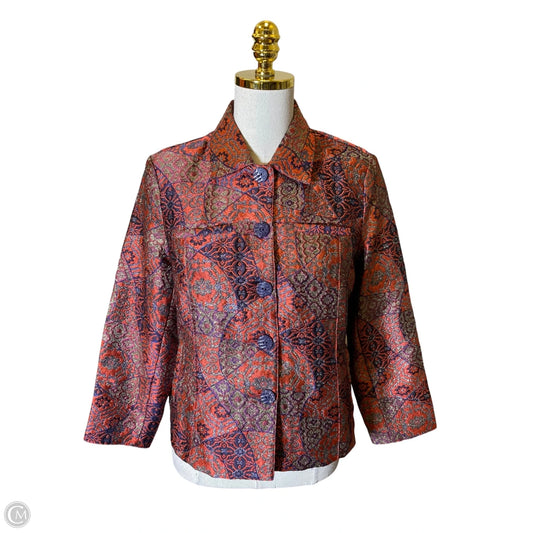 Jacket Moto By Clothes Mentor In Multi-colored, Size: Sp