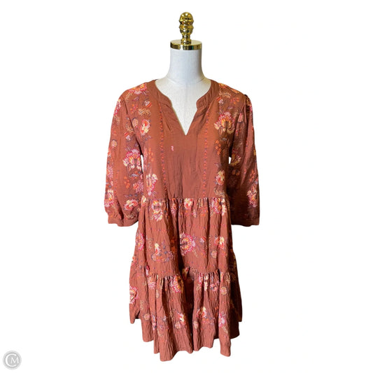 Dress Casual Midi By Clothes Mentor In Multi-colored, Size: L