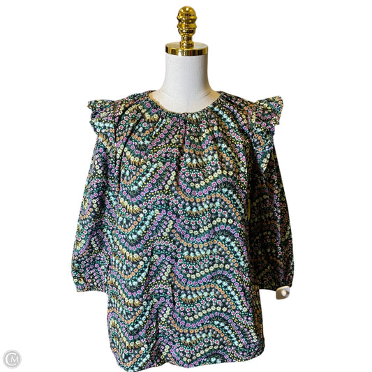 Blouse Long Sleeve By Loft In Floral Print, Size: M