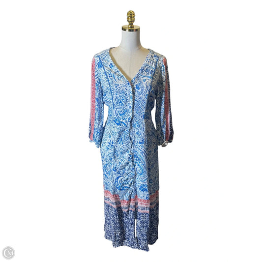 Dress Casual Maxi By Zara In Multi-colored, Size: L