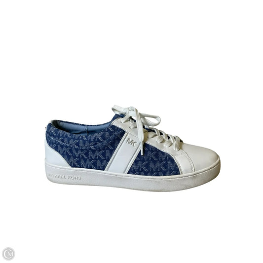 Shoes Designer By Michael Kors In Blue & White, Size: 9