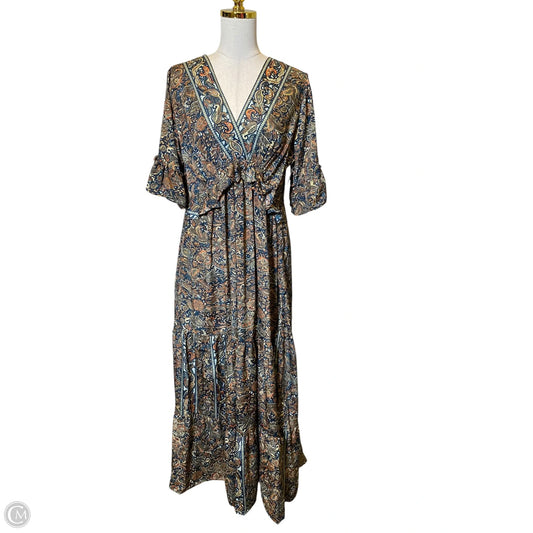 Dress Casual Maxi By Earthbound In Multi-colored, Size: M