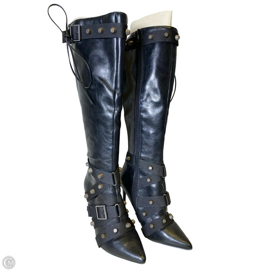 Boots Knee Heels By Steve Madden In Black, Size: 8