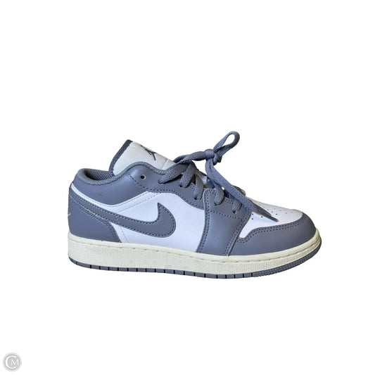 Shoes Luxury Designer By Jordan In Grey & White, Size: 7