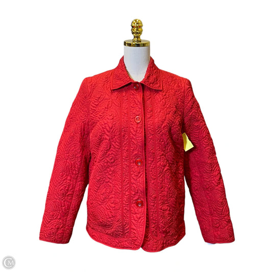 Jacket Puffer & Quilted By Rqt In Red, Size: M