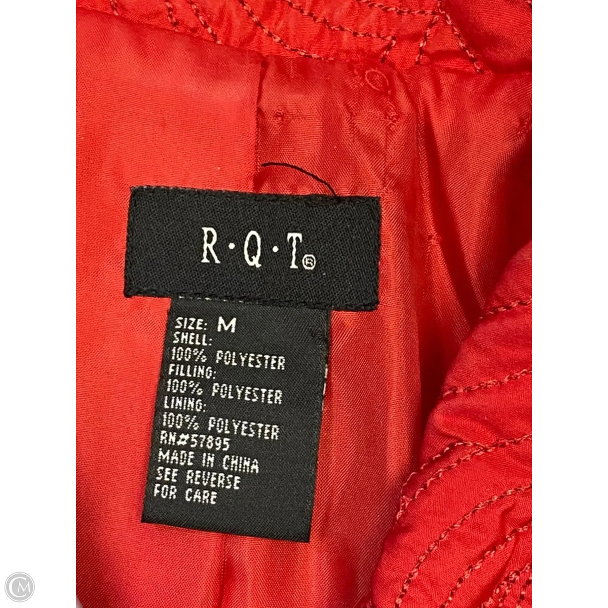 Jacket Puffer & Quilted By Rqt In Red, Size: M