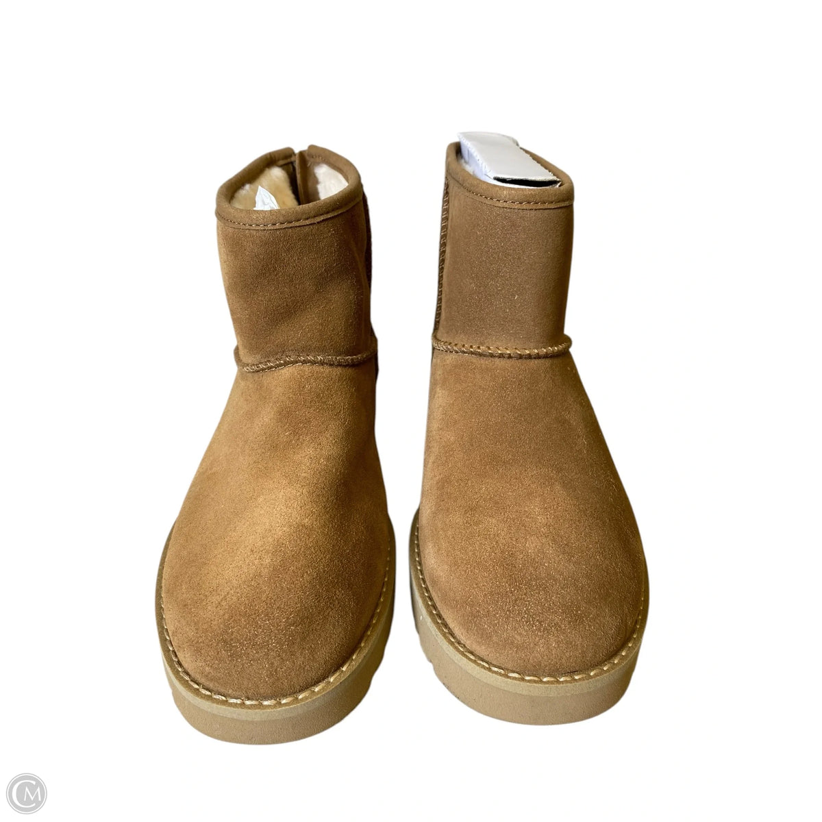 Boots Designer By Ugg In Brown, Size: 8