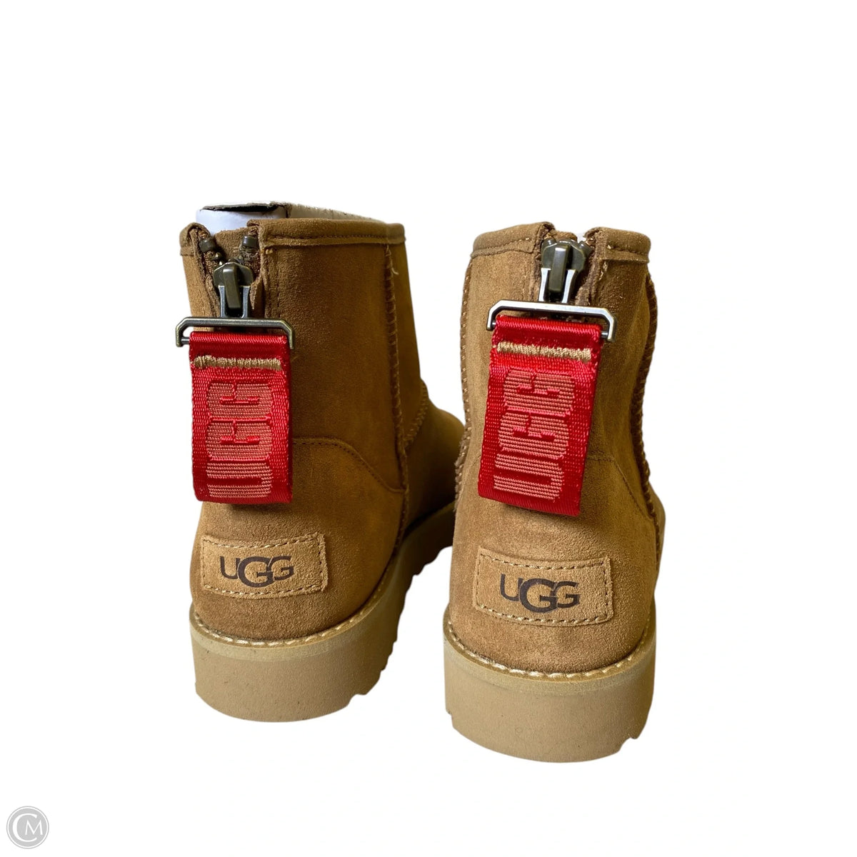 Boots Designer By Ugg In Brown, Size: 8