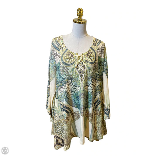 Top 3/4 Sleeve By One World In Multi-colored, Size: Xxl