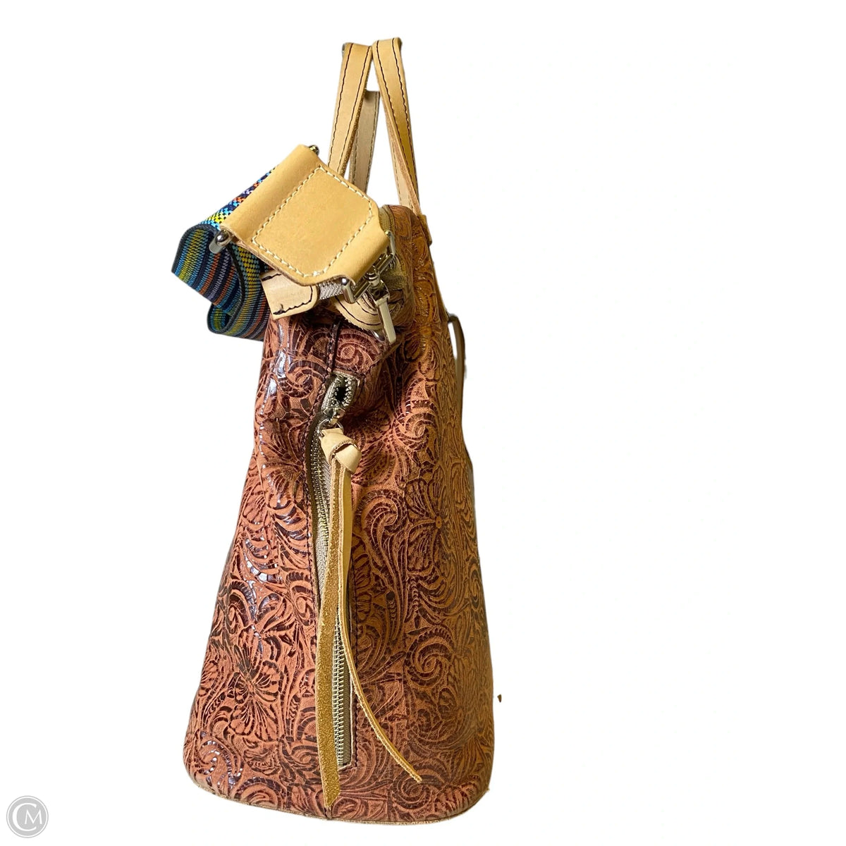 Handbag Leather By Consuela, Size: Large