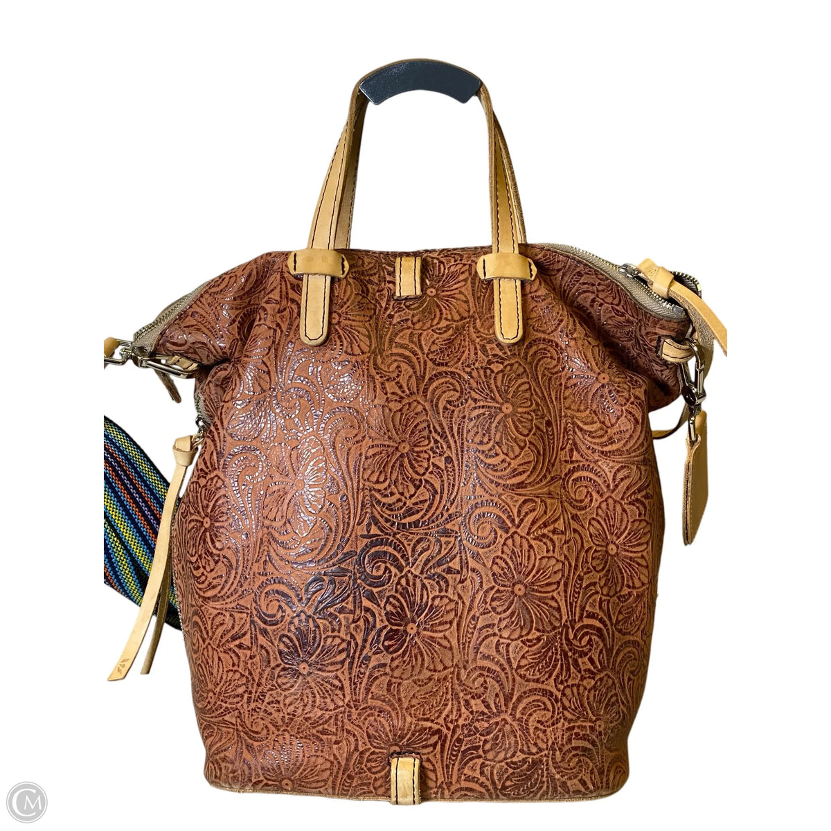 Handbag Leather By Consuela, Size: Large
