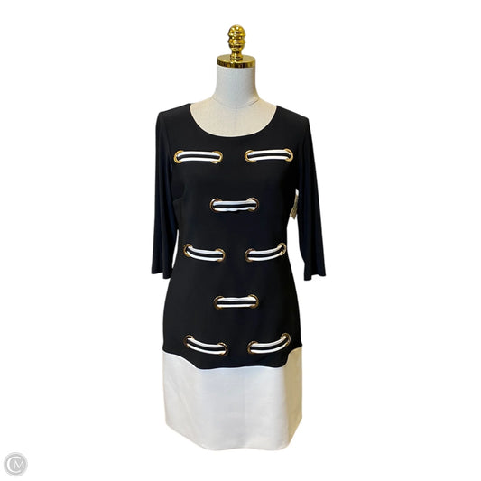 Dress Casual Short By Joseph Ribkoff In Black & White, Size: 8