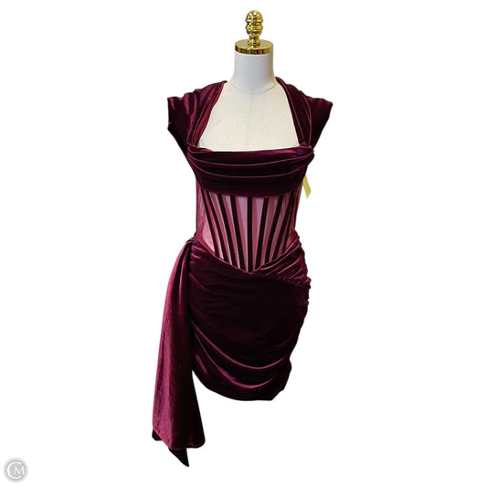 Dress Party Short By Clothes Mentor In Maroon, Size: L