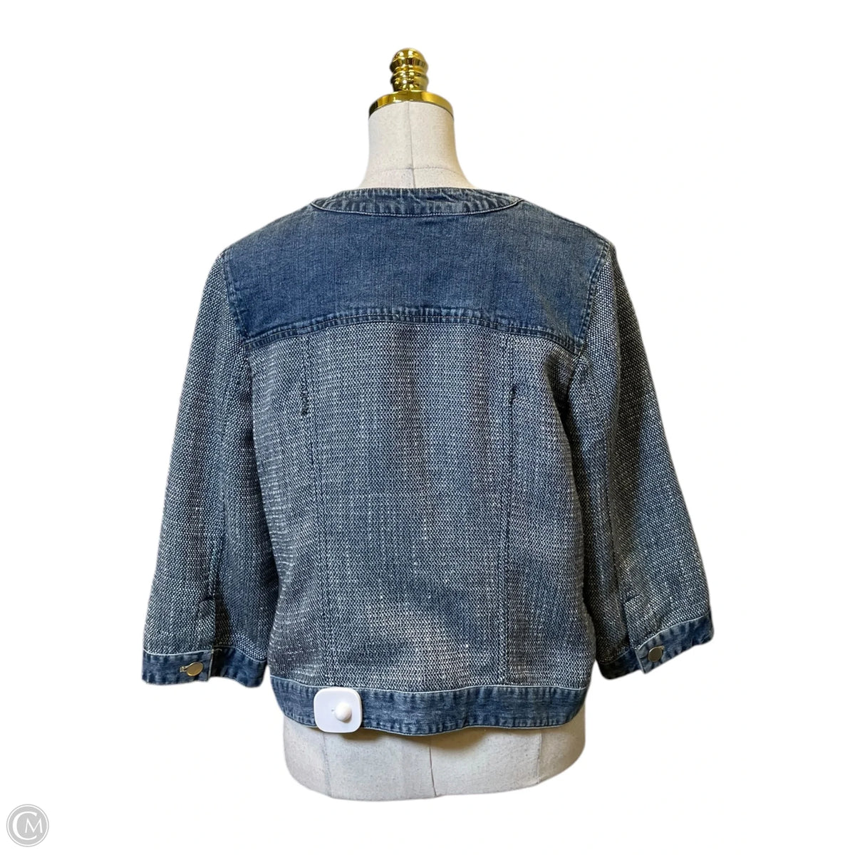 Jacket Denim By Chicos In Blue Denim, Size: M