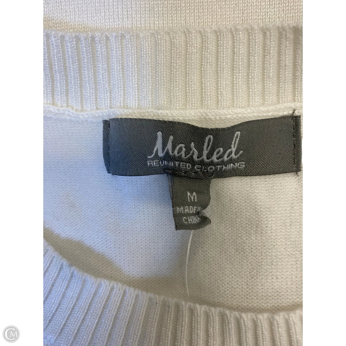 Sweater By Marled In Red & White, Size: M