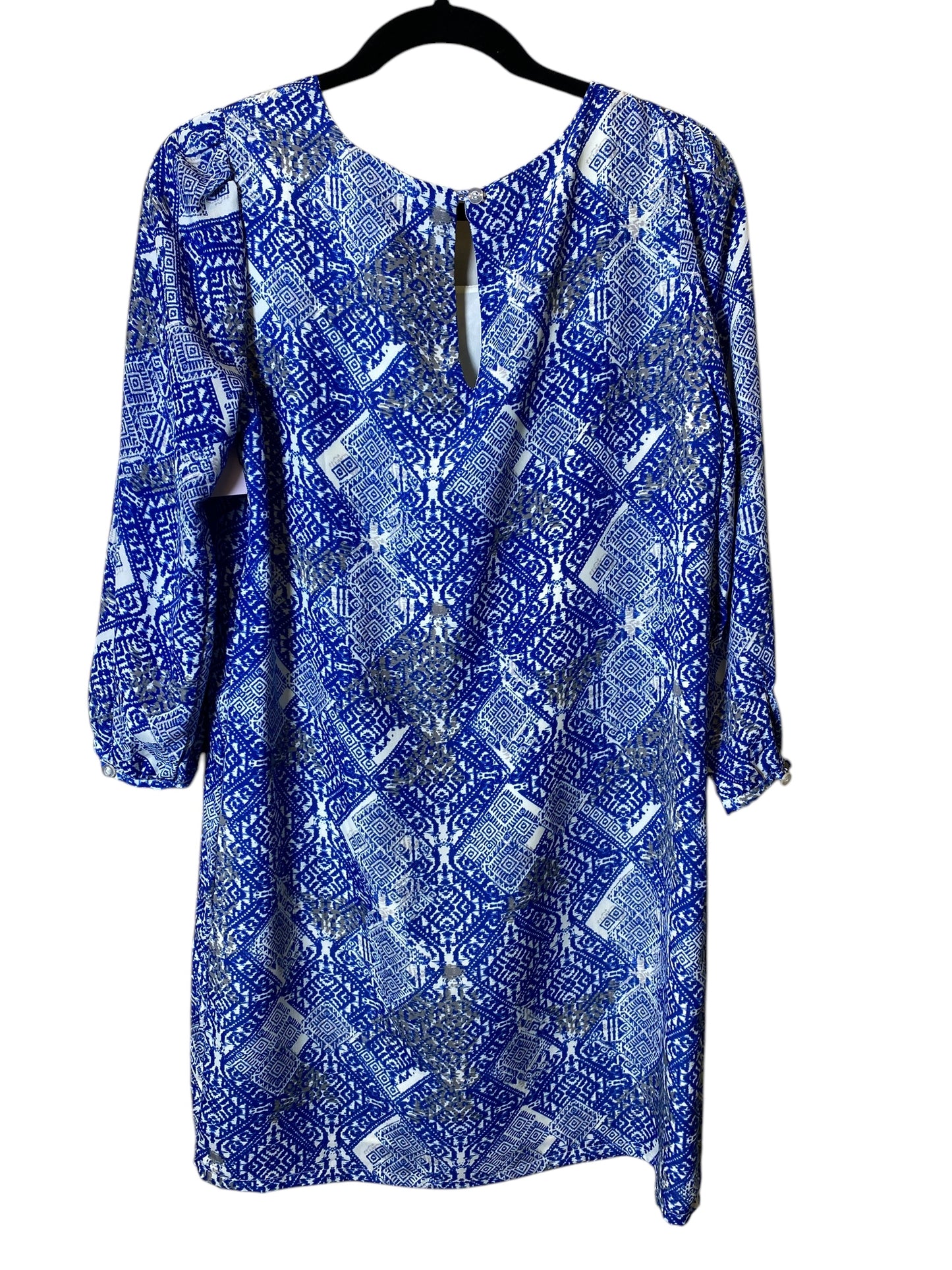 Dress Casual Midi By Cmc In Blue, Size: M