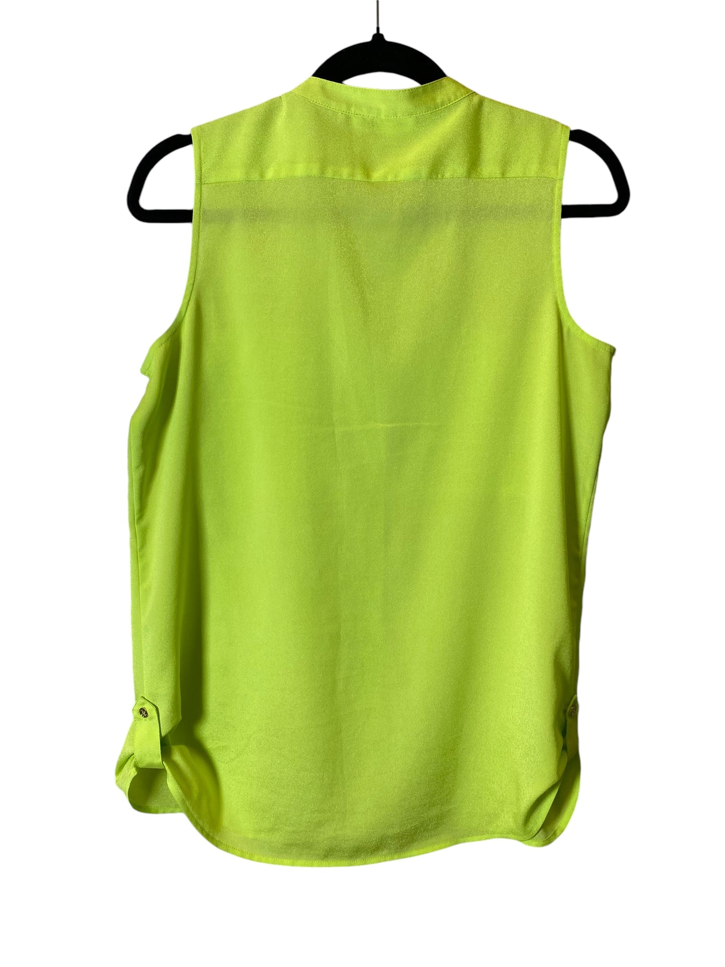 Blouse Sleeveless By Calvin Klein In Green, Size: S