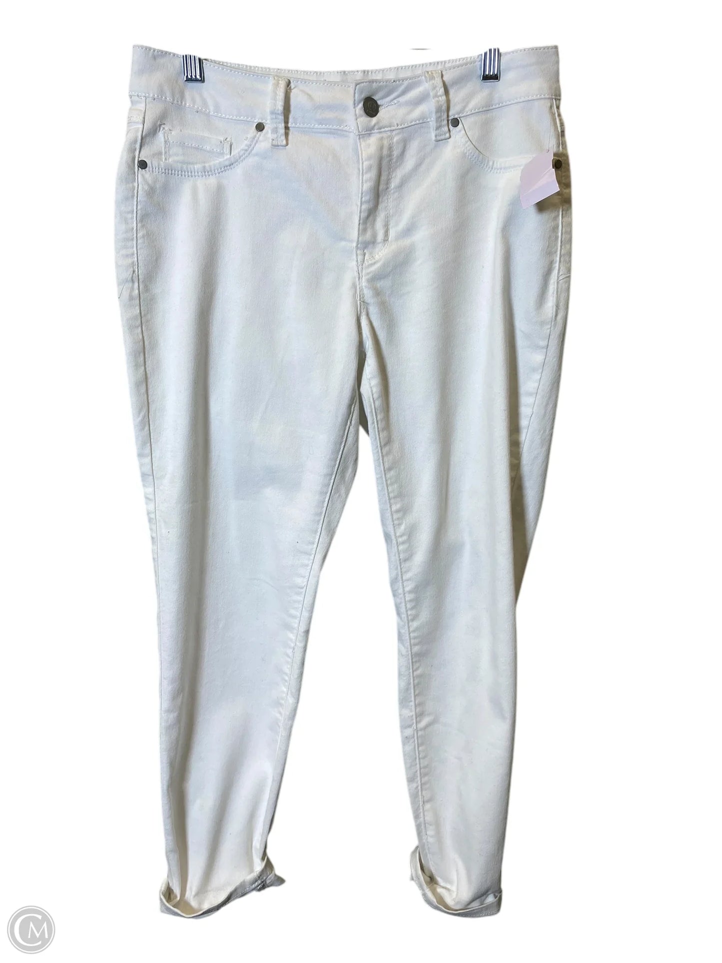 Jeans Cropped By Clothes Mentor In White, Size: 6