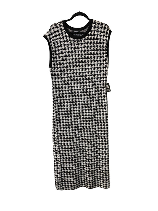 Dress Casual Maxi By Express In Black & White, Size: Xl