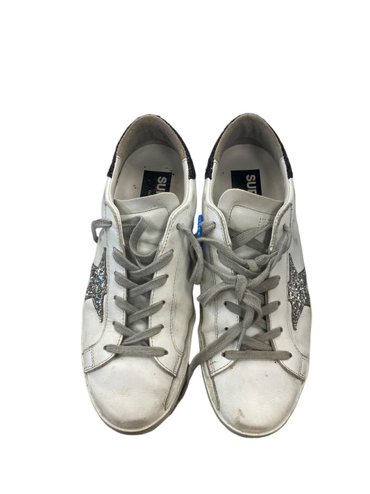 Shoes Luxury Designer By Golden Goose In White, Size: 7.5