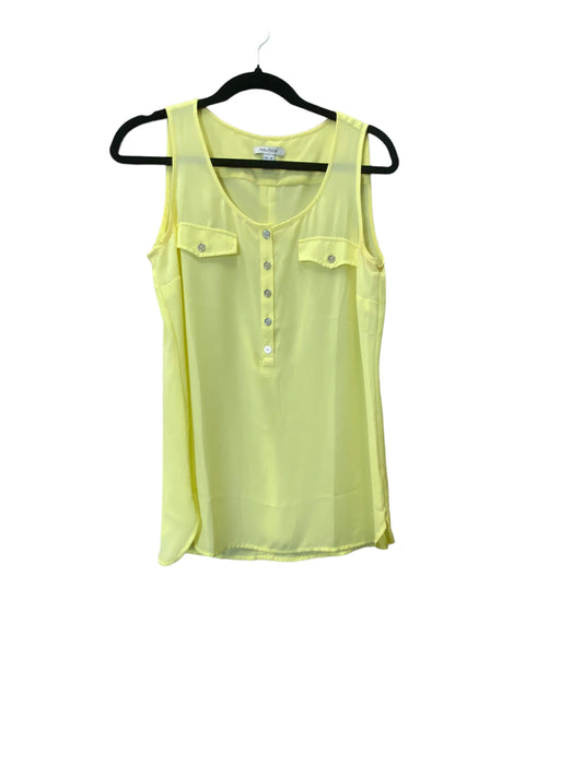 Top Sleeveless By Nautica In Yellow, Size: M